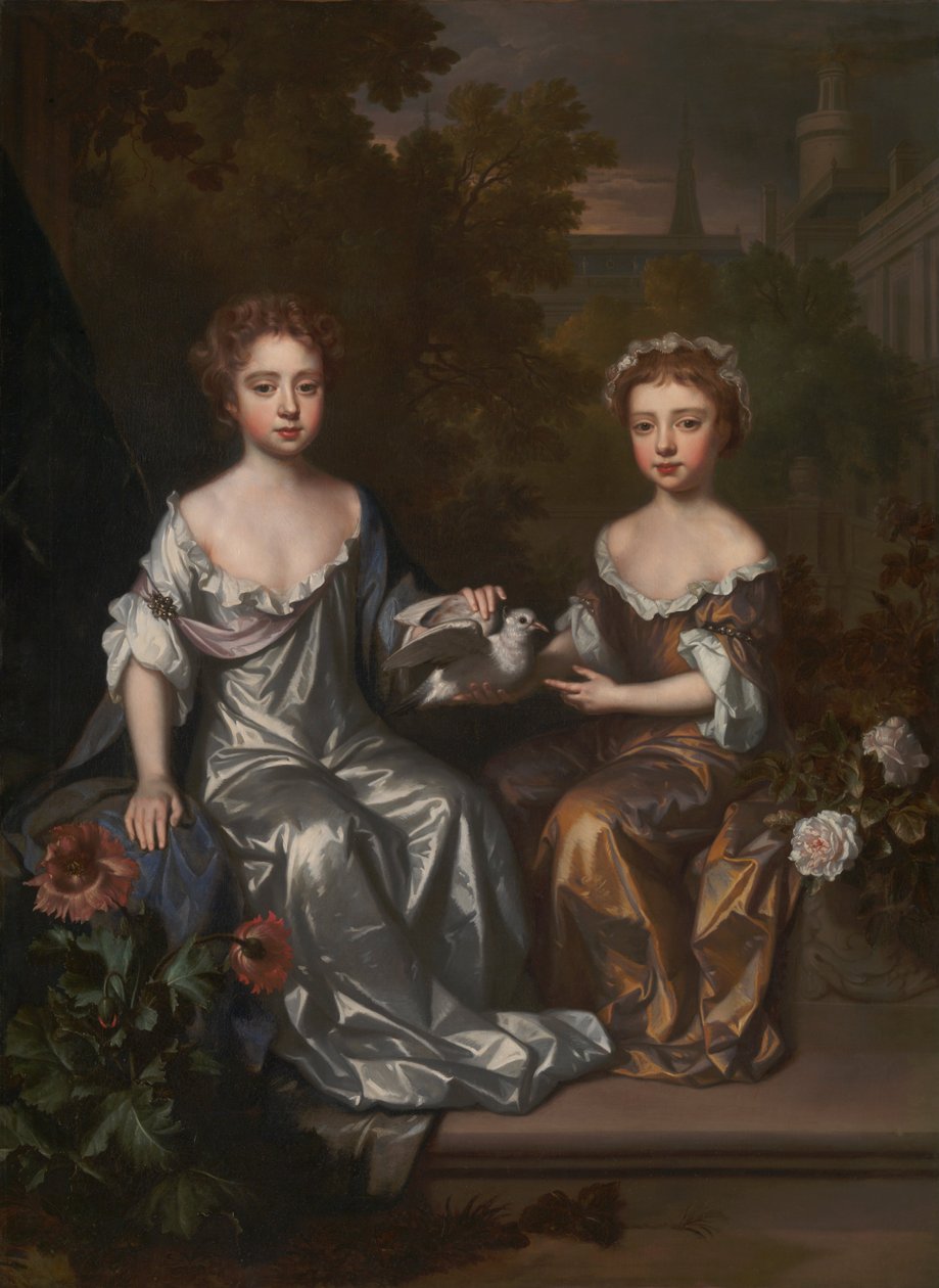Portræt af Henrietta og Mary Hyde af Willem Wissing