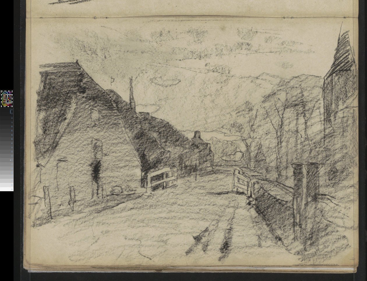 Landsbyvej i Diepenheim af Willem Arnoldus Witsen