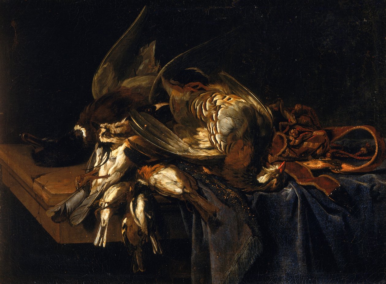 Stilleben med vildt af Willem van Aelst