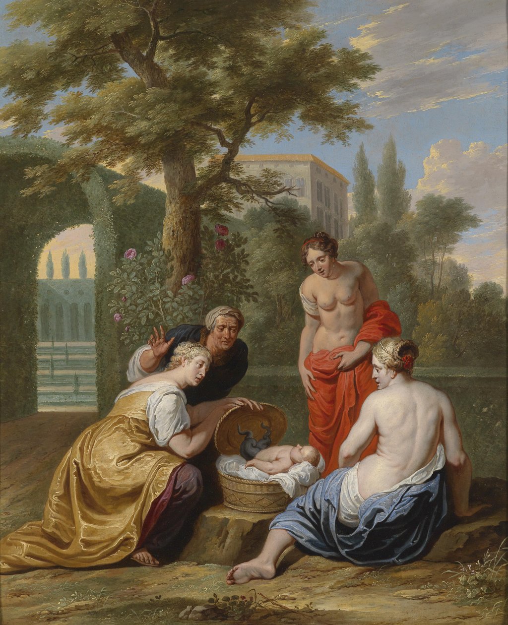 Opdagelsen af ​​Erichthonios af Kekrops døtre af Willem van the Elder Herp