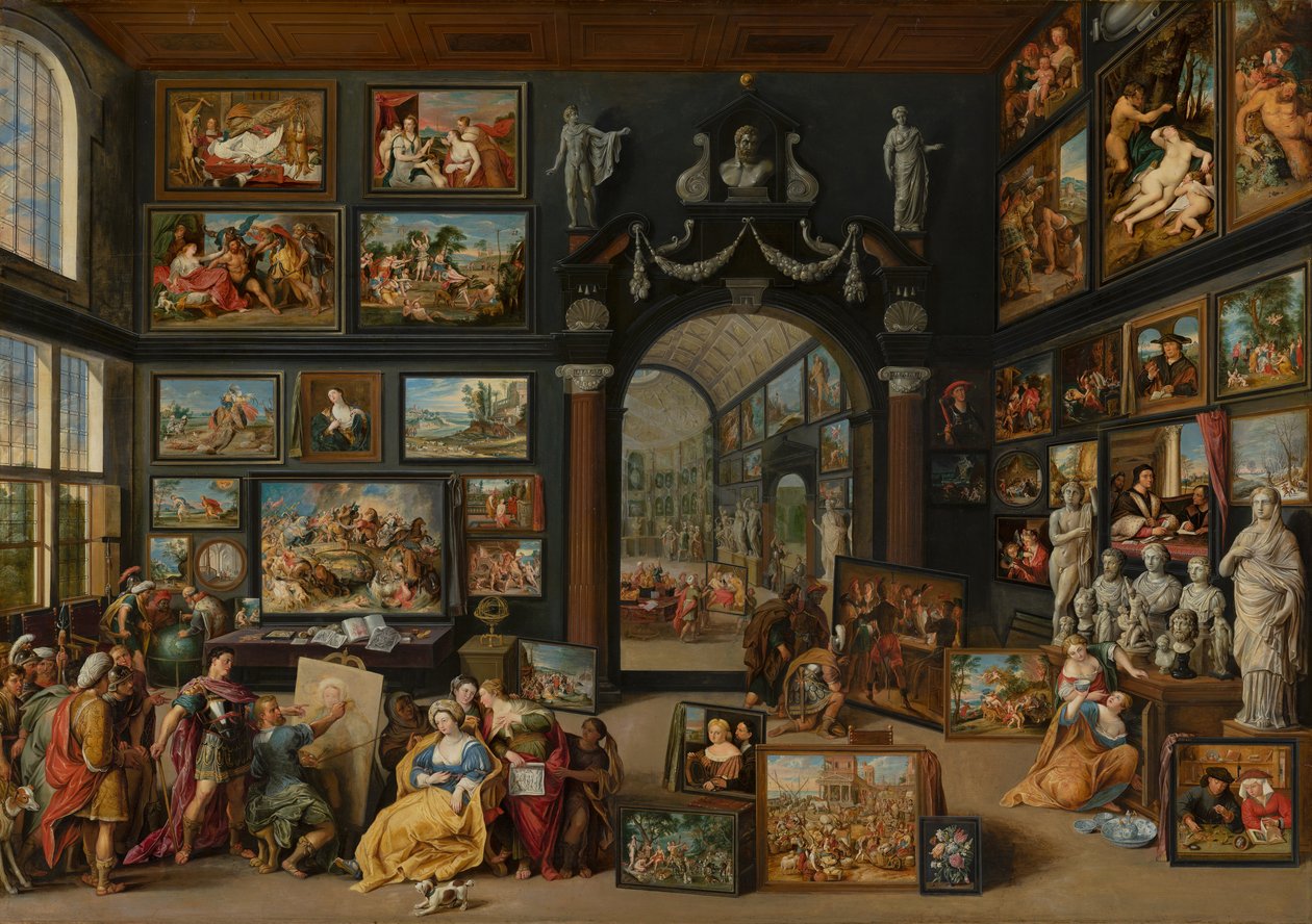 Apelles Painting Campaspe, ca. 1630 af Willem van II Haecht