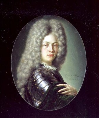 Portræt af James Butler, 2. hertug af Ormonde, 1705 (olie på sølv) af Willem Van Mieris