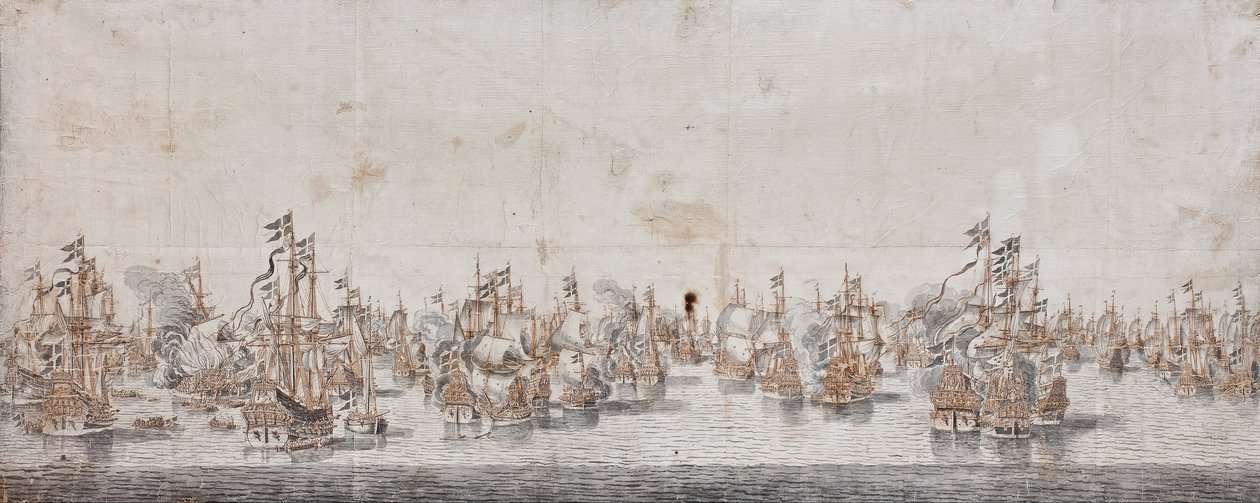 Slaget ved Femern af Willem van de Velde the Elder