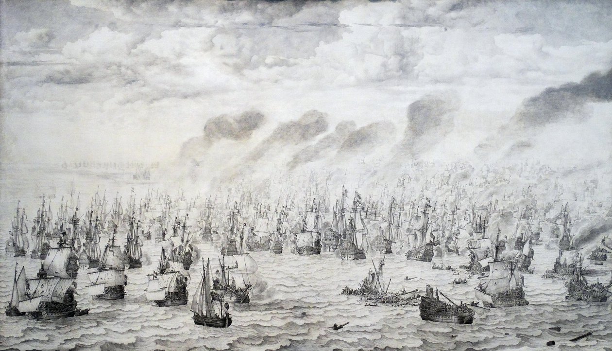 Slaget ved Terheide af Willem van de Velde the Elder