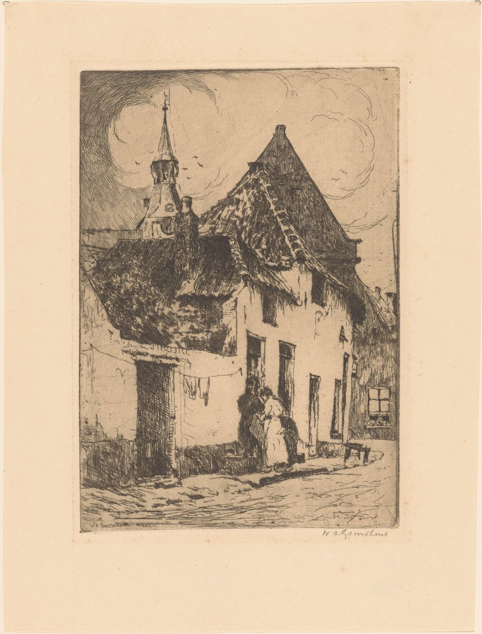 Hattem (original titel på objekt) af Willem Adrianus Grondhout (signed by artist)