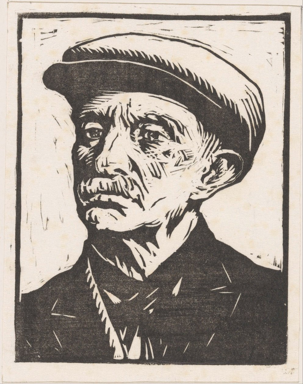 Portræt af en ukendt mand af Willem Adrianus Grondhout (signed by artist)