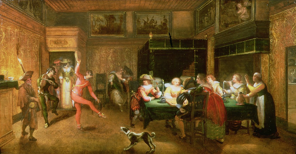 En underholdende harlekin af Willem Anthonissone Anthonis