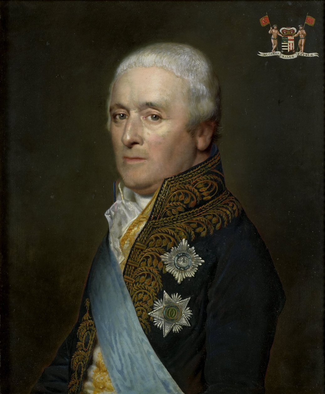 Adriaen Pieter Twent (1745-1816), greve af Rosenburg, minister for indre farvande, indenrigsminister og kammerherre for kong Louis Napoleon af Willem Bartel van der Kooi