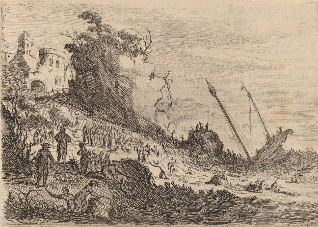 Saint Paul forliste på øen Malta, 1634. af Willem Basse
