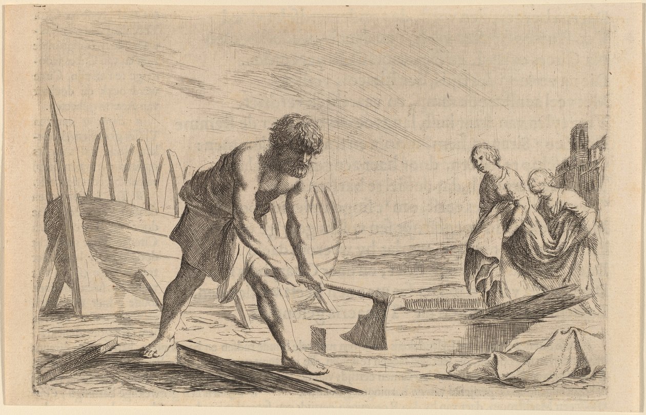 Ulysses på øen af gudinden Calypso af Willem Basse