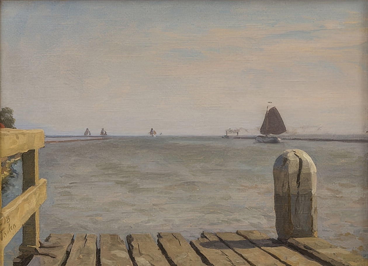 Mole i Enkhuizen. 1918 af Willem Bastiaan Tholen