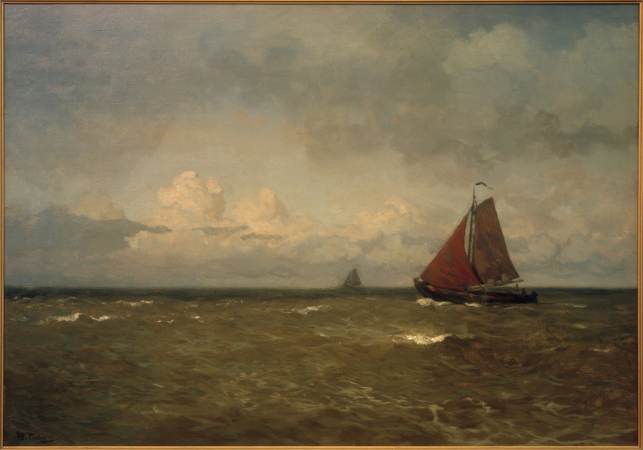Skivebundsbåd på Zuiderzee af Willem Bastiaan Tholen
