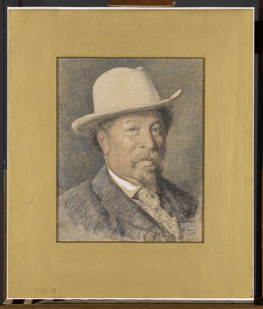 Portræt af maleren Gerardus Johannes Roermeester (1844-1936) af Willem Bastiaan Tholen