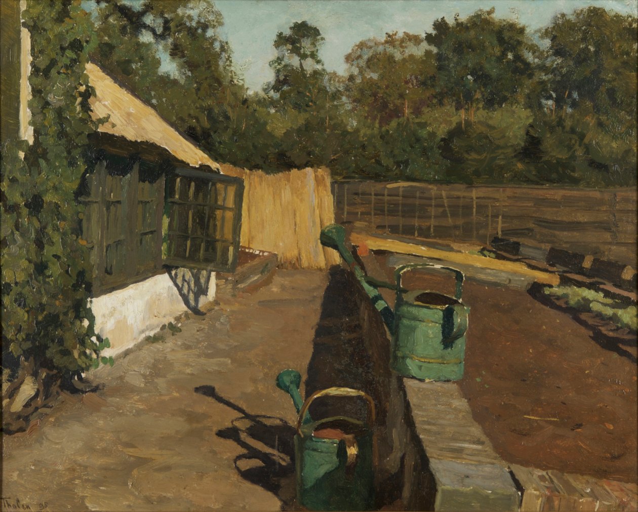 Grøntsagshave ved Ewijkshoeve, 1895. af Willem Bastiaan Tholen