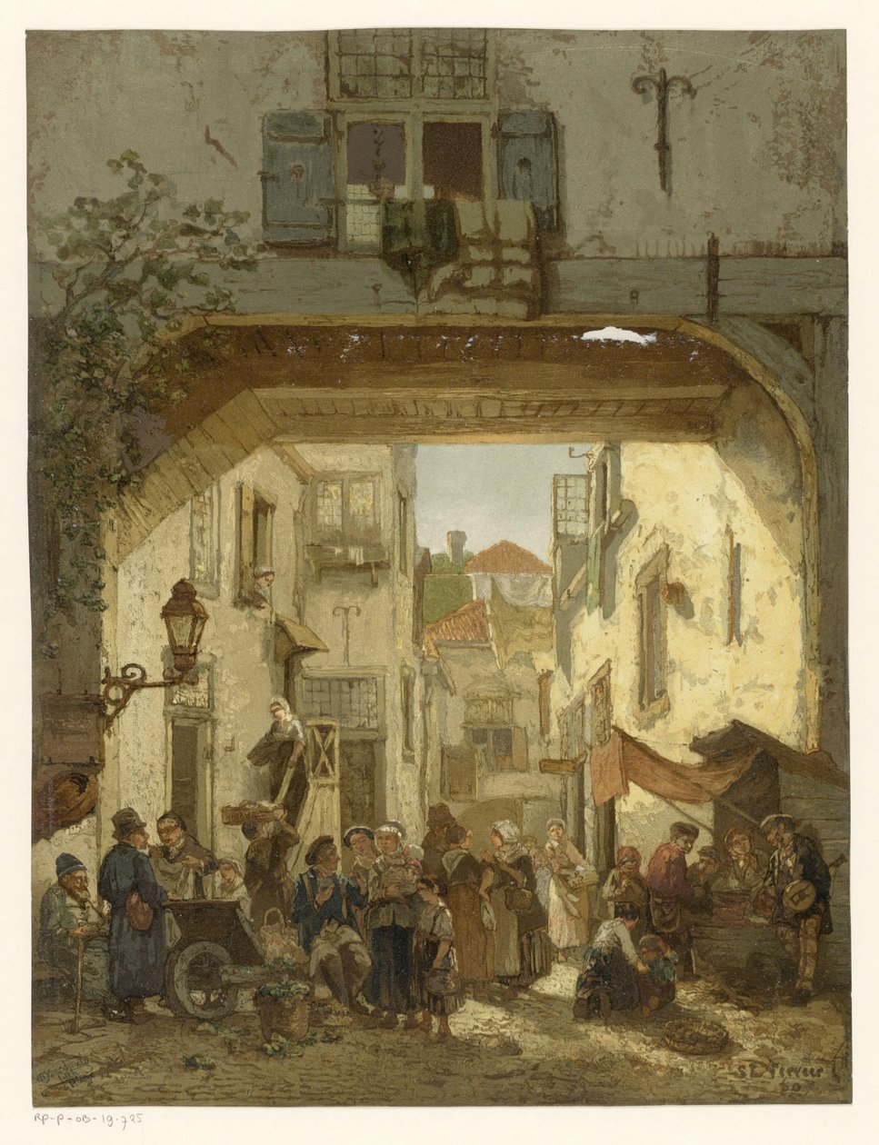 Boerenpoort i det jødiske kvarter i Haag af Willem Bernardus IJzerdraat