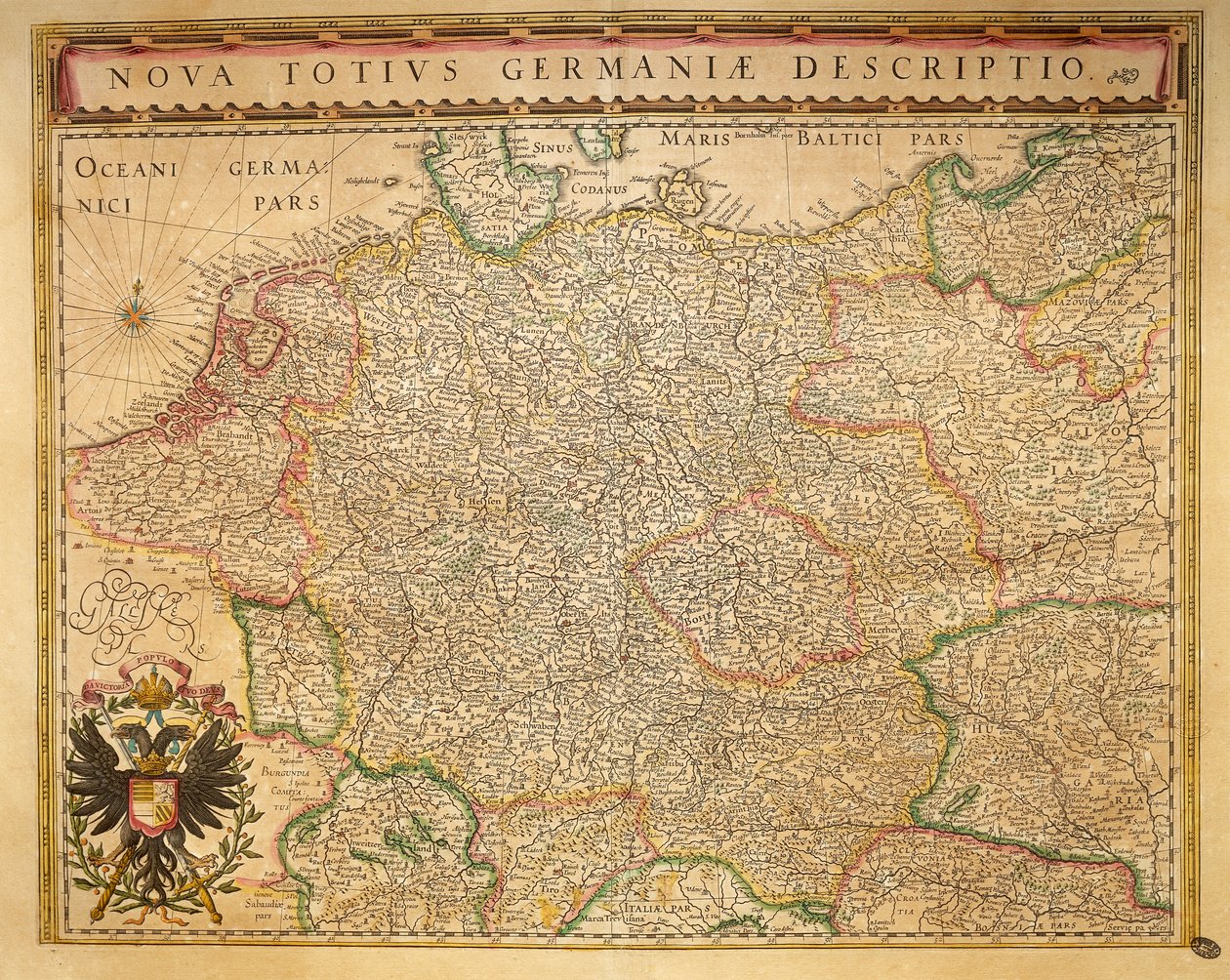 Moderne Tyskland fra World Theatre af Willem Bleau, Amsterdam af Willem Blaeu