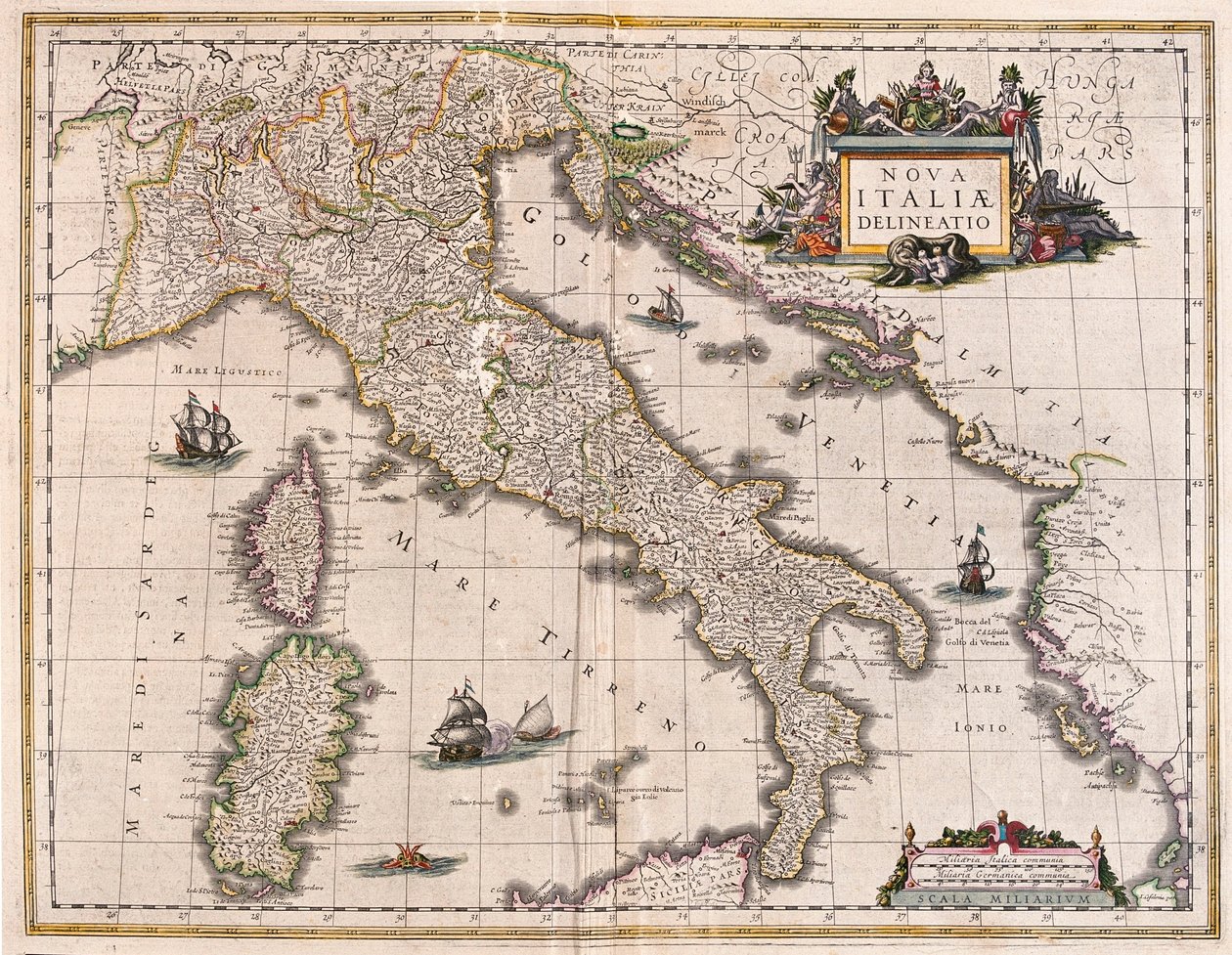 Italien og Korsika, i 