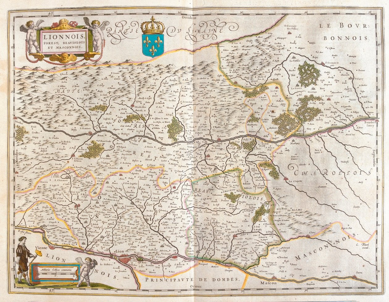 Det nordlige område af Lyon, i 