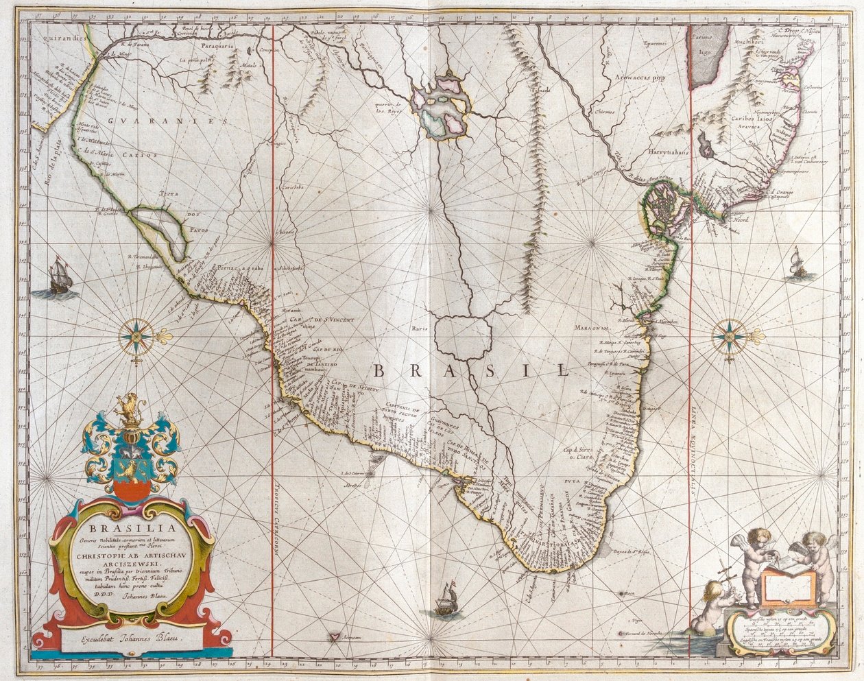 Paraguay, Bolivia, Brasilien, i 