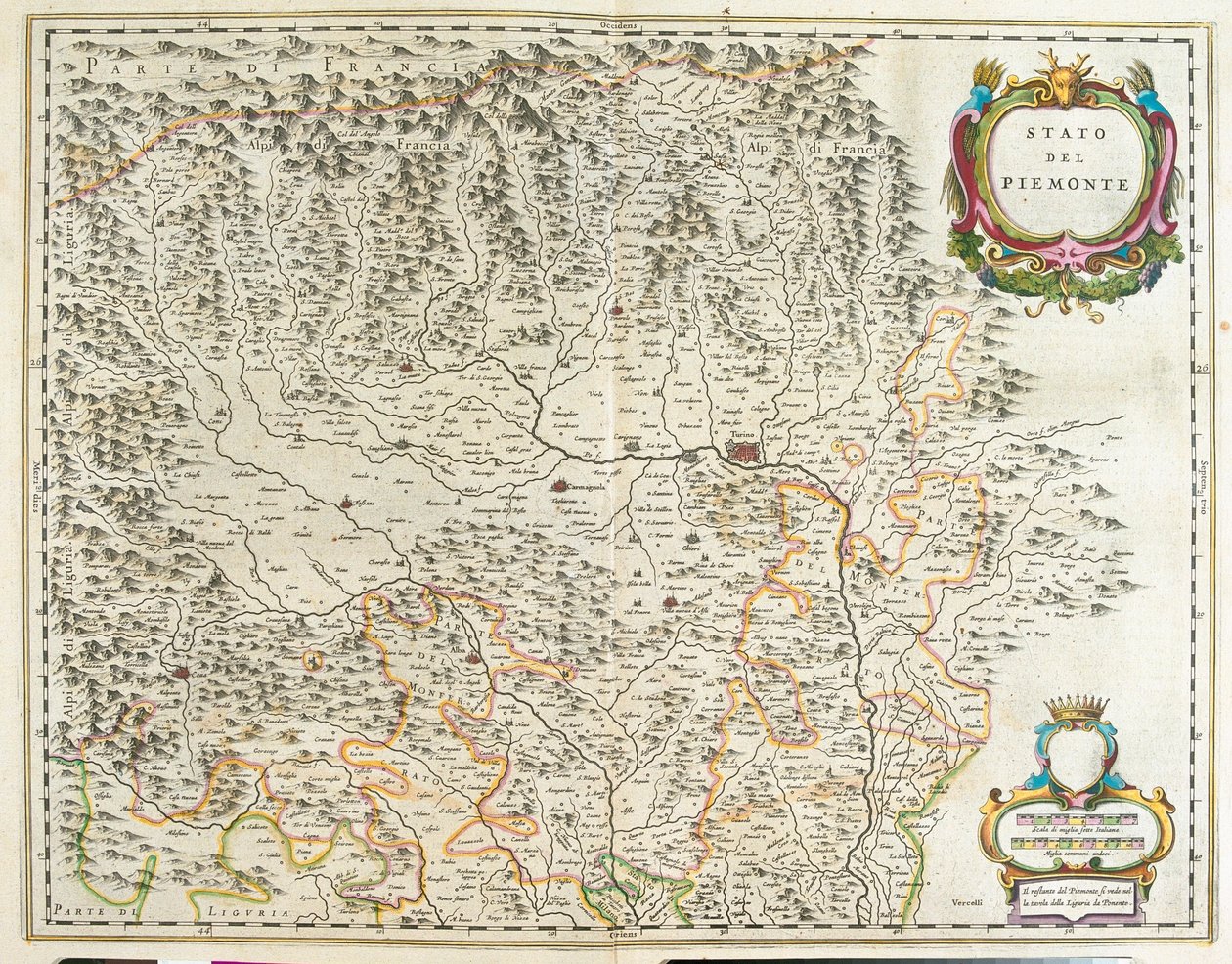 Piemont, Aosta-dalen og Ligurien, Italien, i 