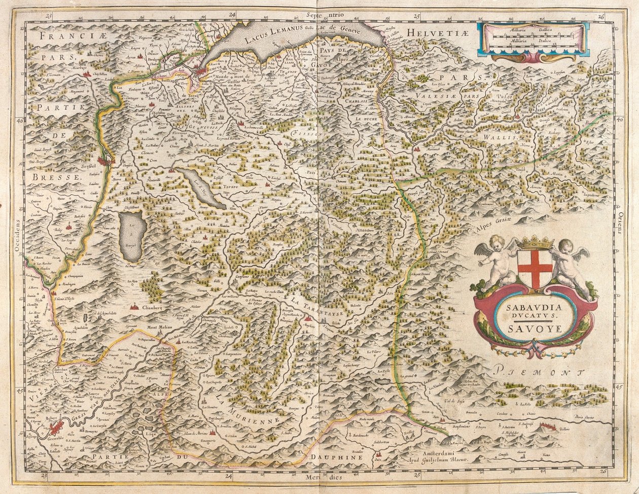Savoie, Genève og Leman-søen, Grenoble, i 