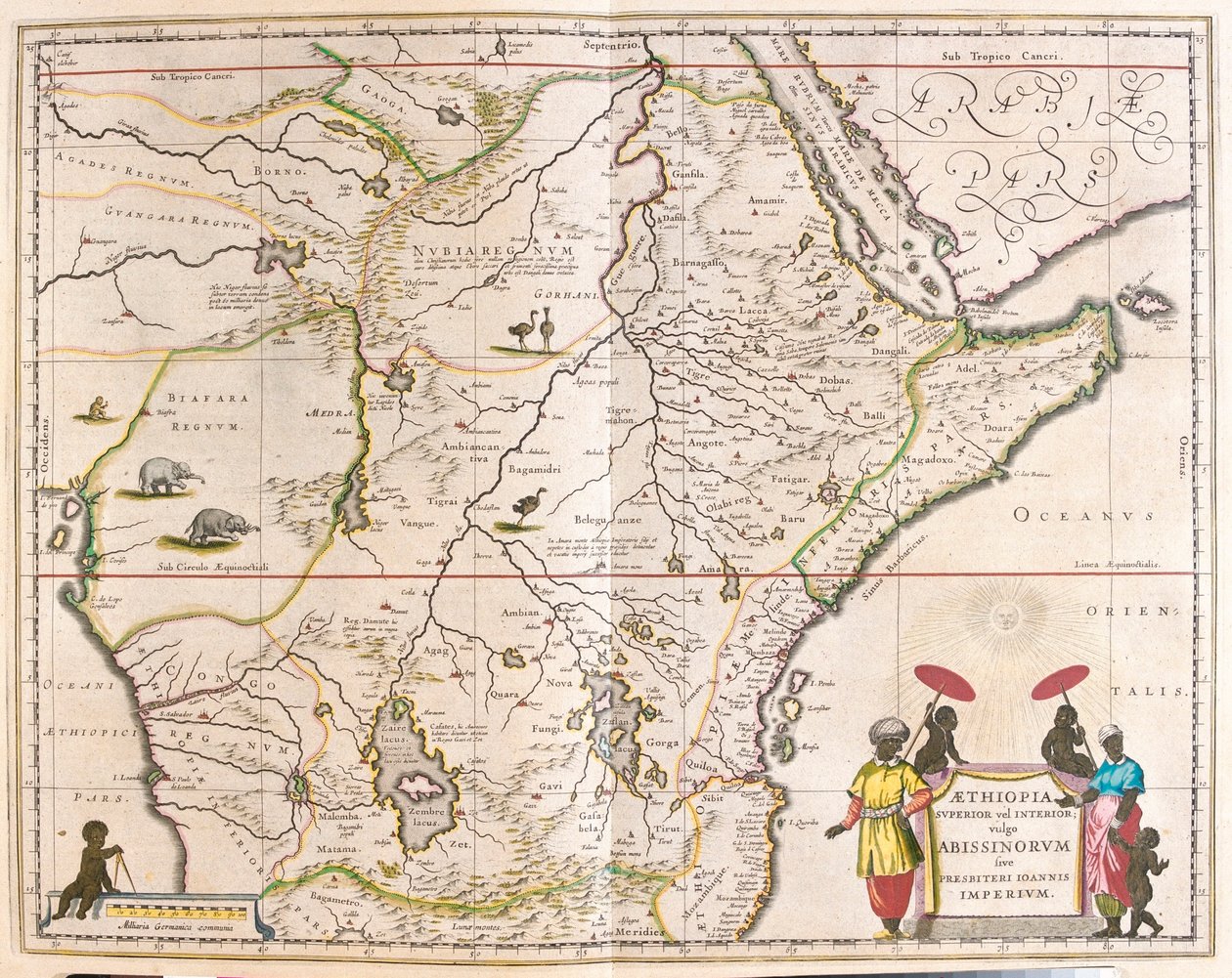 det centrale og østlige Afrika, herunder Mozambique, i 