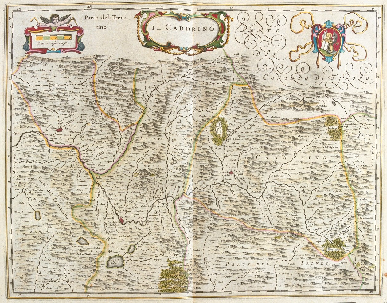 il Cadore (veneto) Italien, i 