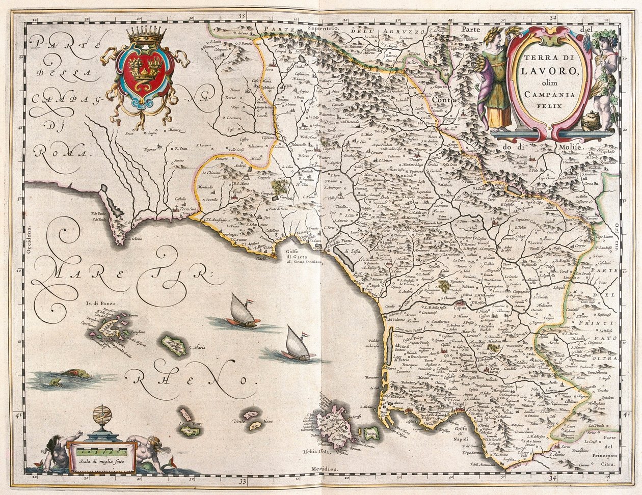 regionen Campania, Italien, i 