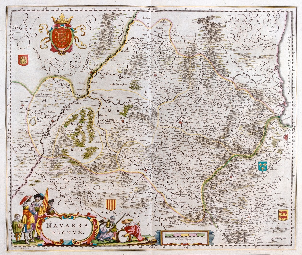 region, der omfatter Pamplona, Bayonne og San Sebastian, i 