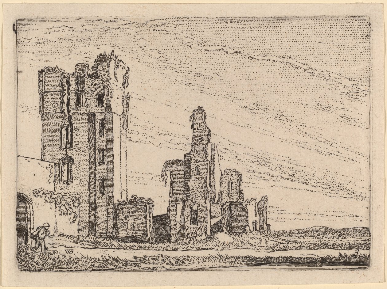To ruiner (hus i Kleve nær Haarlem) af Willem Buytewech