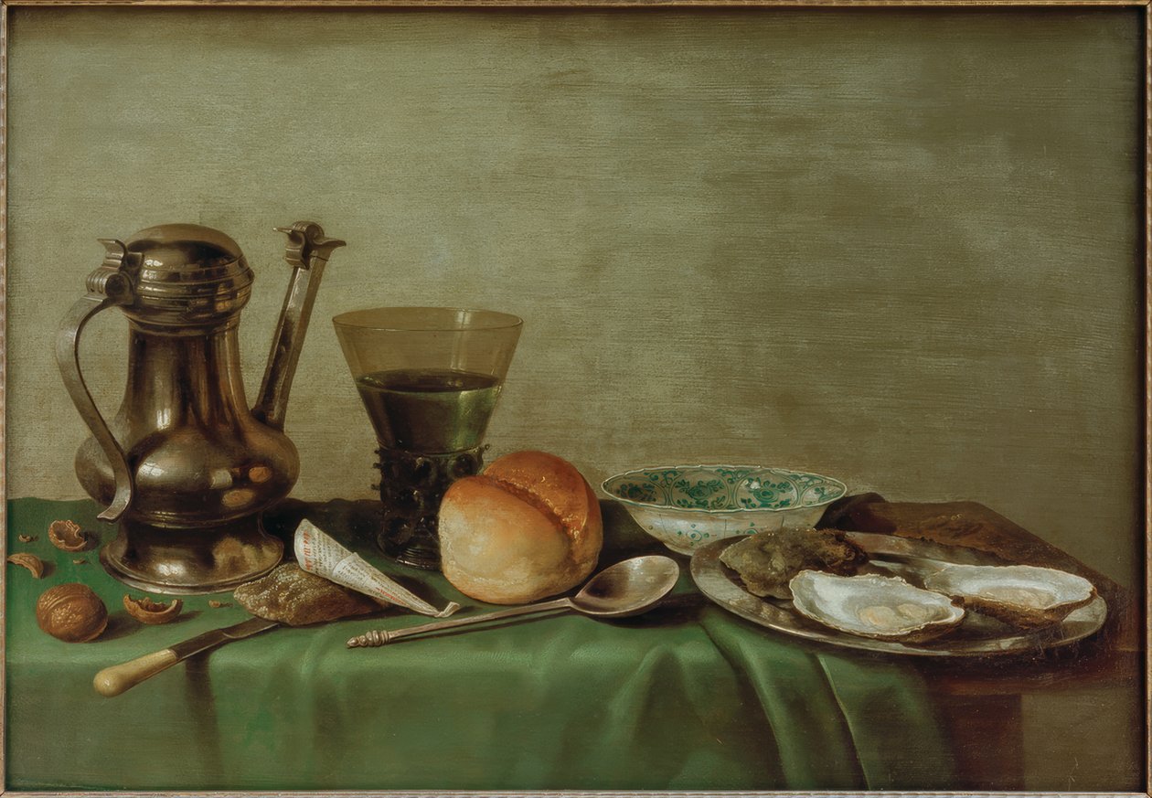 Morgenmad stilleben af Willem Claesz. Heda