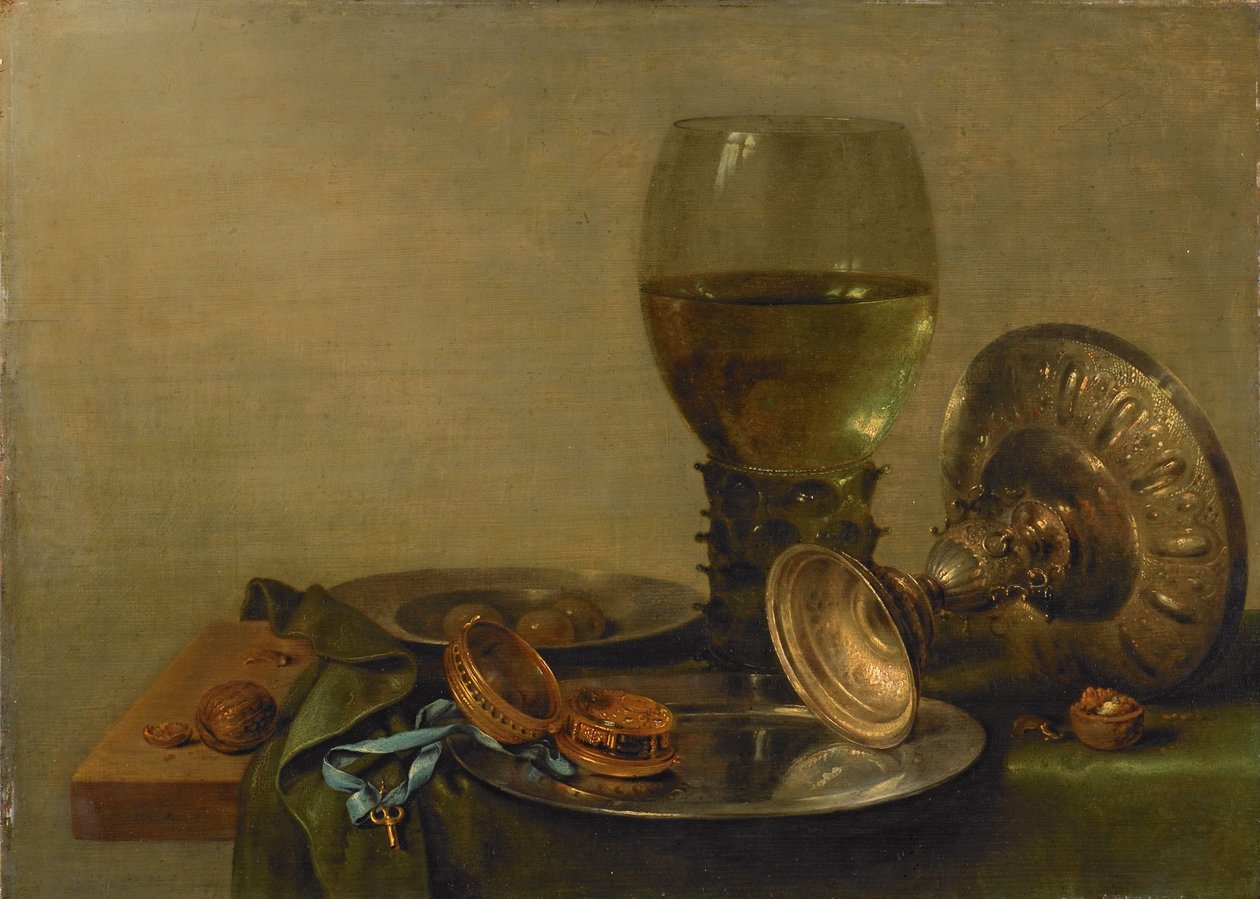Stilleben med en sølv Tazza af Willem Claesz. Heda