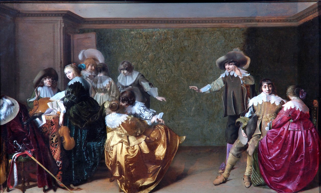 A Musical Party, ca. 1620-35 (olie på egetræspanel) af Willem Cornelisz Duyster