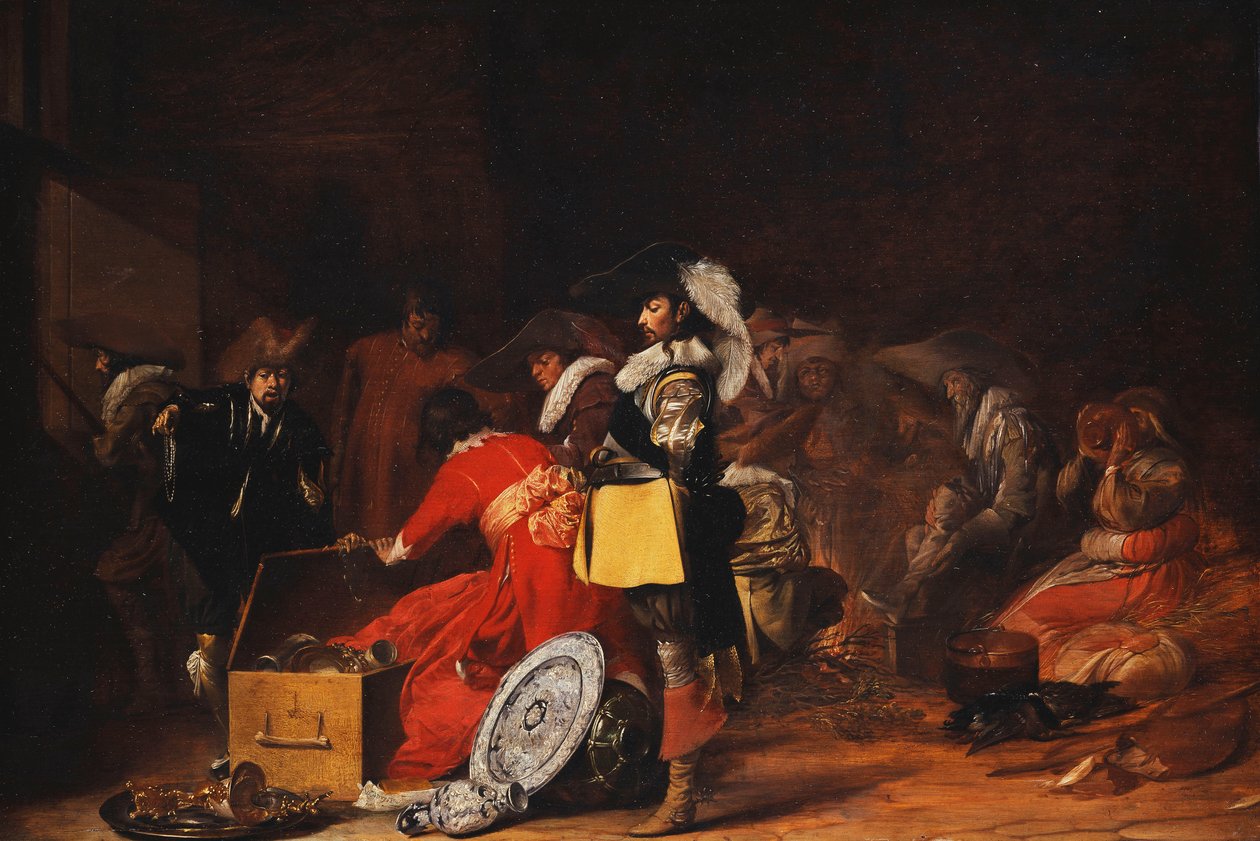 Soldater med Plyndring af Willem Cornelisz Duyster