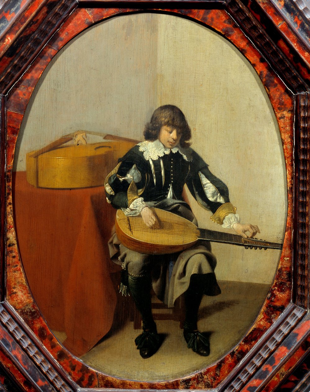 Ung musiker. Maleri af Willem Cornelisz Duyster (1600-1635) Ec. Hol. af Willem Cornelisz Duyster