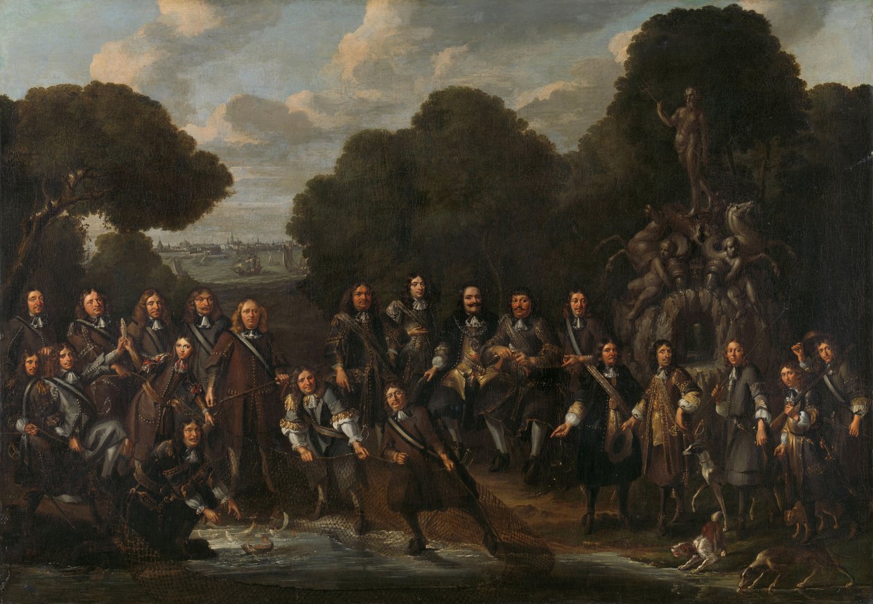 Allegori om opblomstringen af det hollandske fiskeri efter den anden anglo-hollandske krig af Willem Eversdijck
