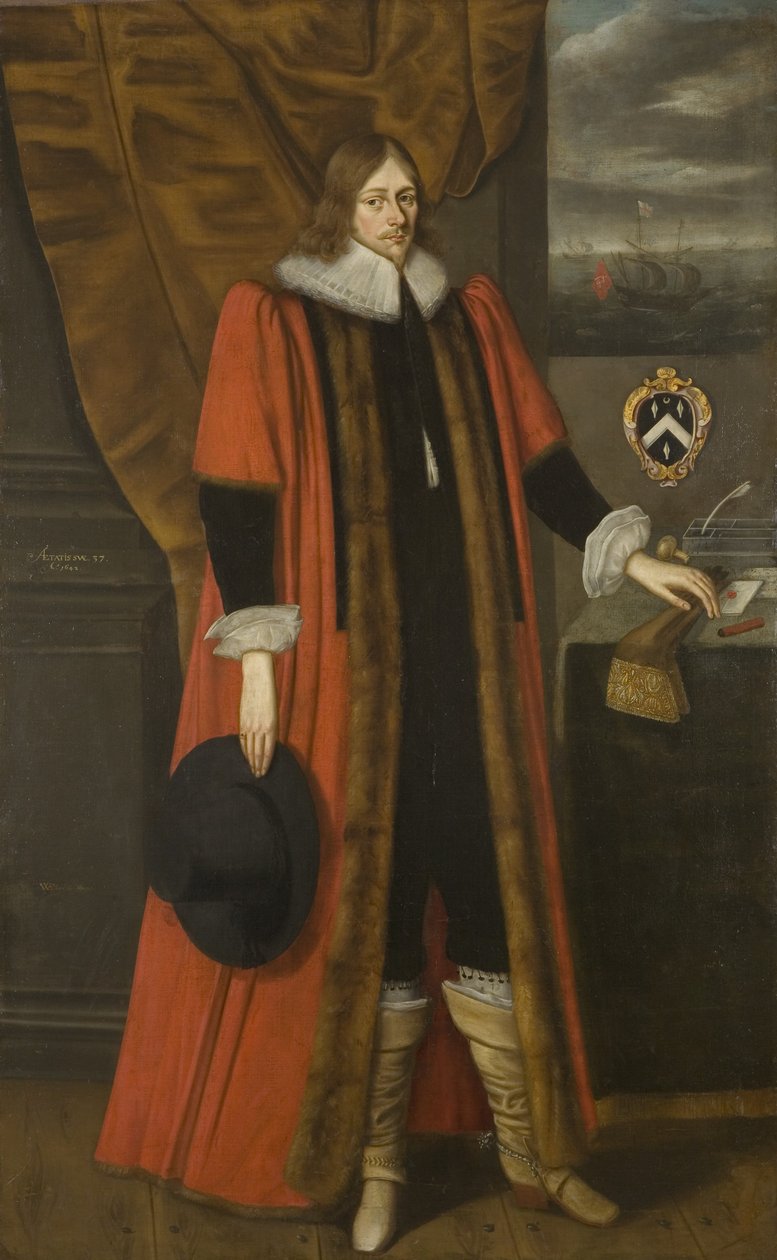Portræt af Robert Yeamans af Willem Flessiers