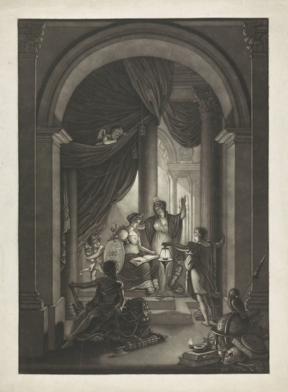 Allegori om frimureriet, ca. 1810-1840 af Willem Grebner