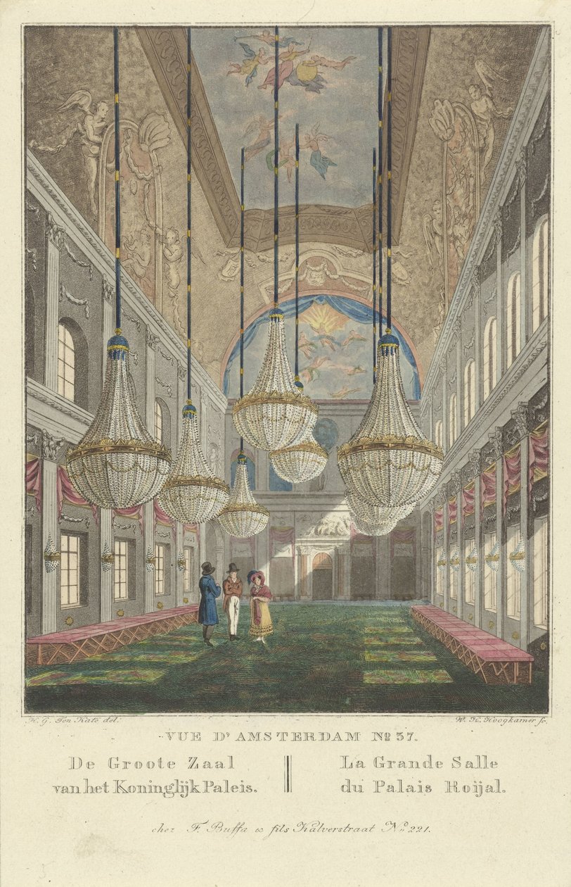 Interiør af Royal Palace Amsterdam Vue d