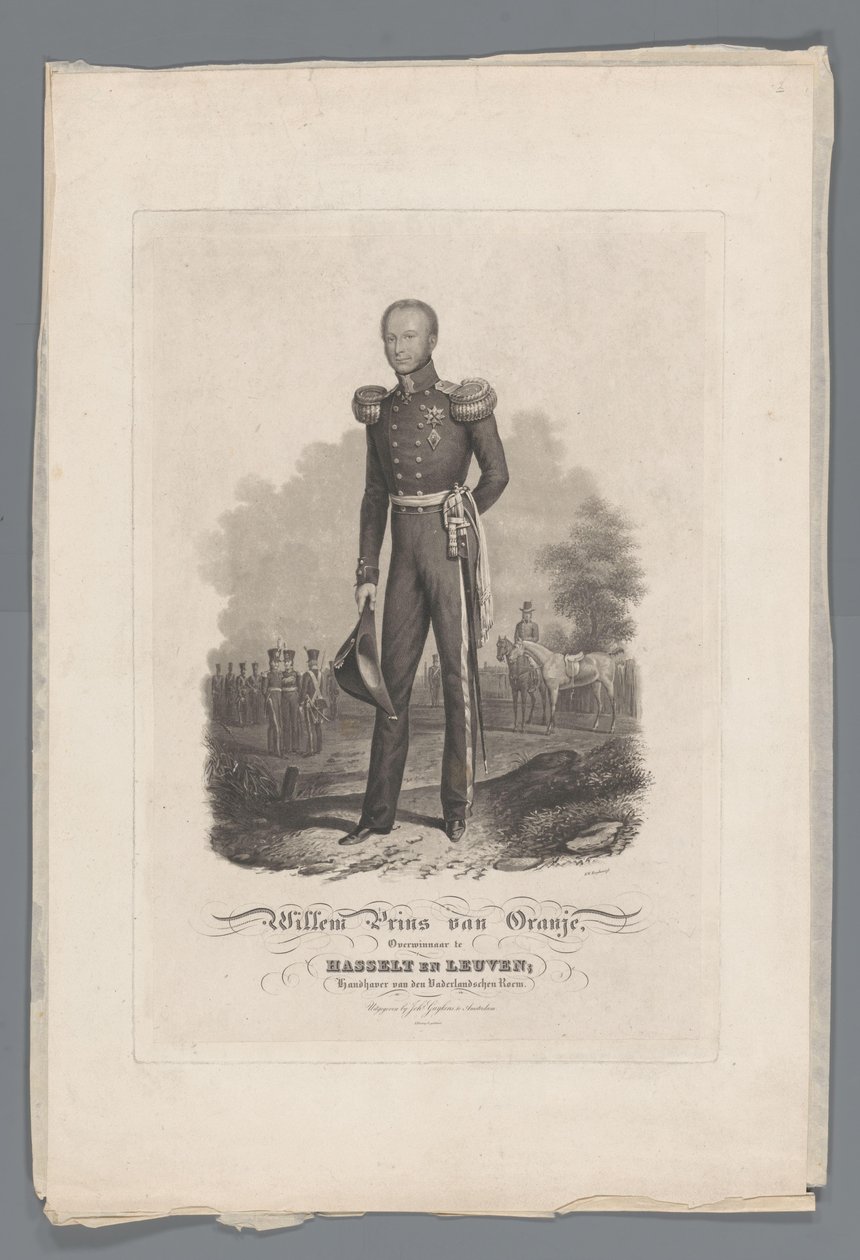 William Prince of Orange, Victor i Hasselt og Leuven, vedligeholder af det hollandske Roem (titel på objekt) af Willem Hendrik Hoogkamer