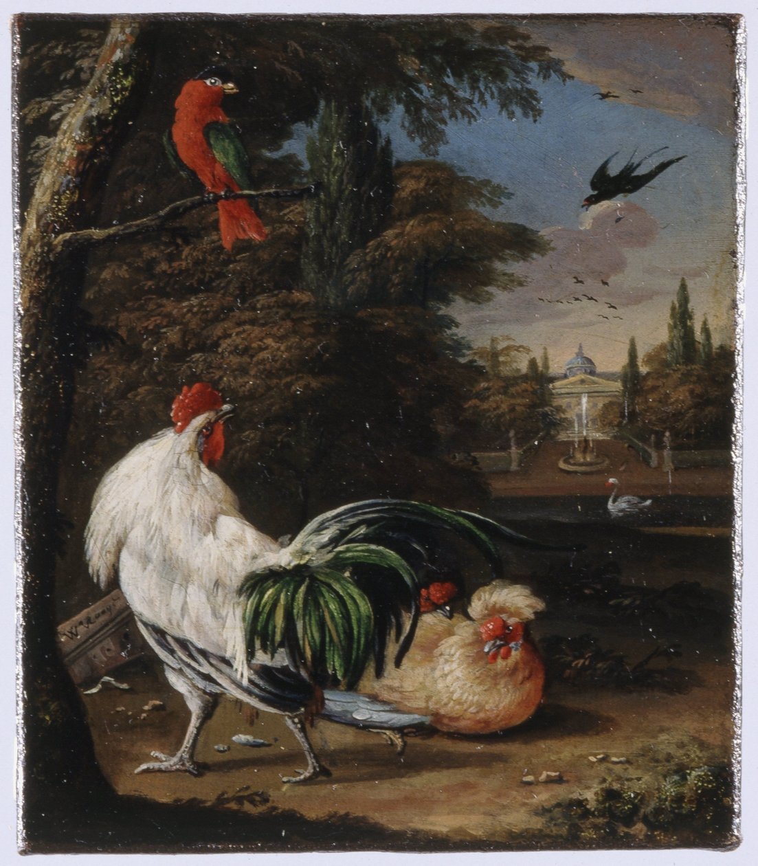 Fugle i en park af Willem Hendrik Wilhelmus van Royen