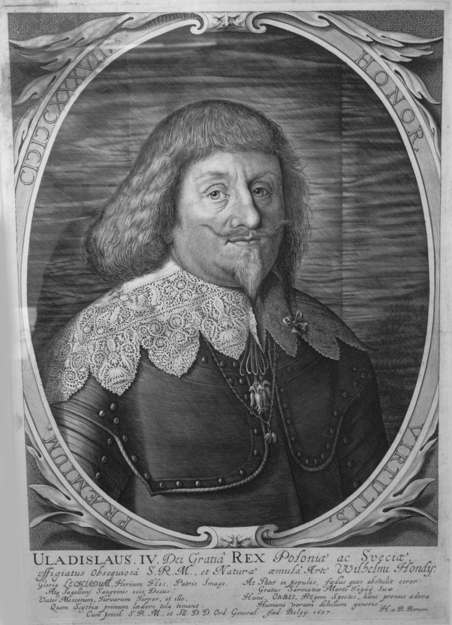 Kong Wladyslaw IV Vasa af Polen 1595-1648, zar af Rusland, 1637 af Willem Hondius