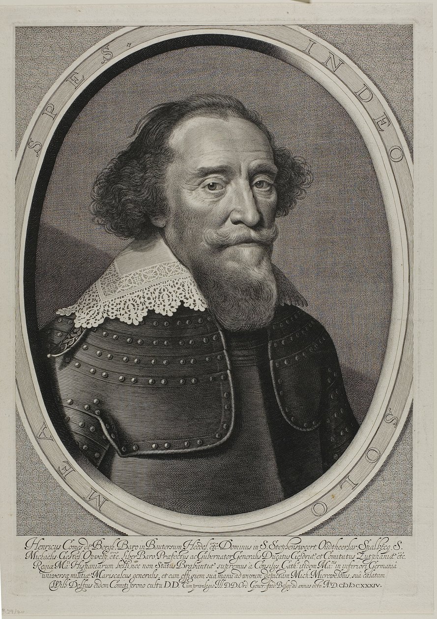 Hendrik greve van de Bergh af Willem Jacobsz. Delff