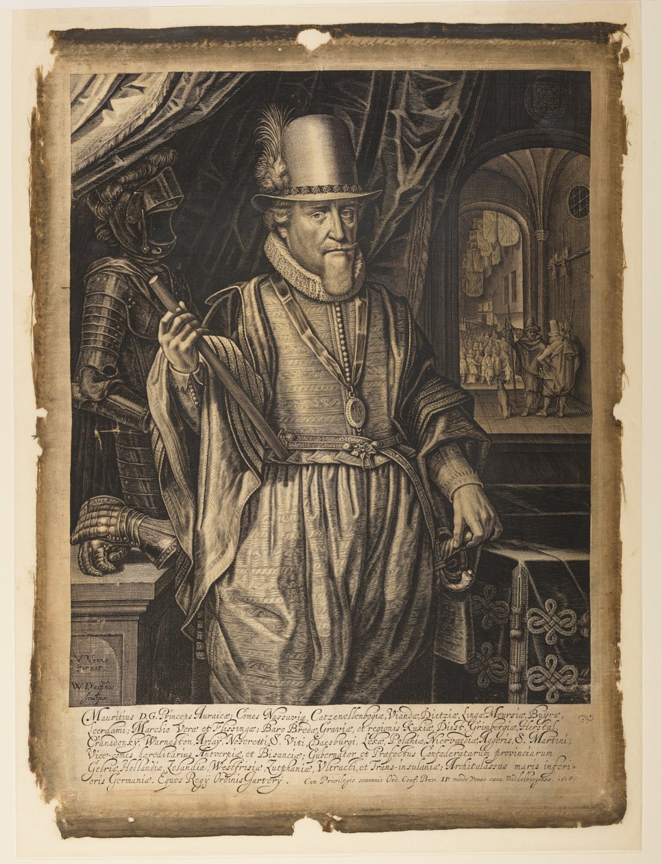Maurits, prins af Orange-Nassau af Willem Jacobsz. Delff