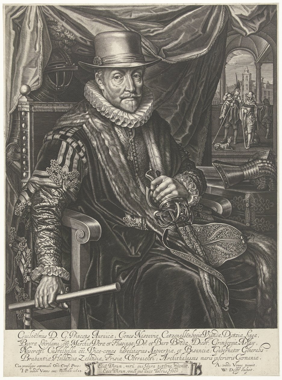Portræt af William I, Prins af Orange af Willem Jacobsz Delff