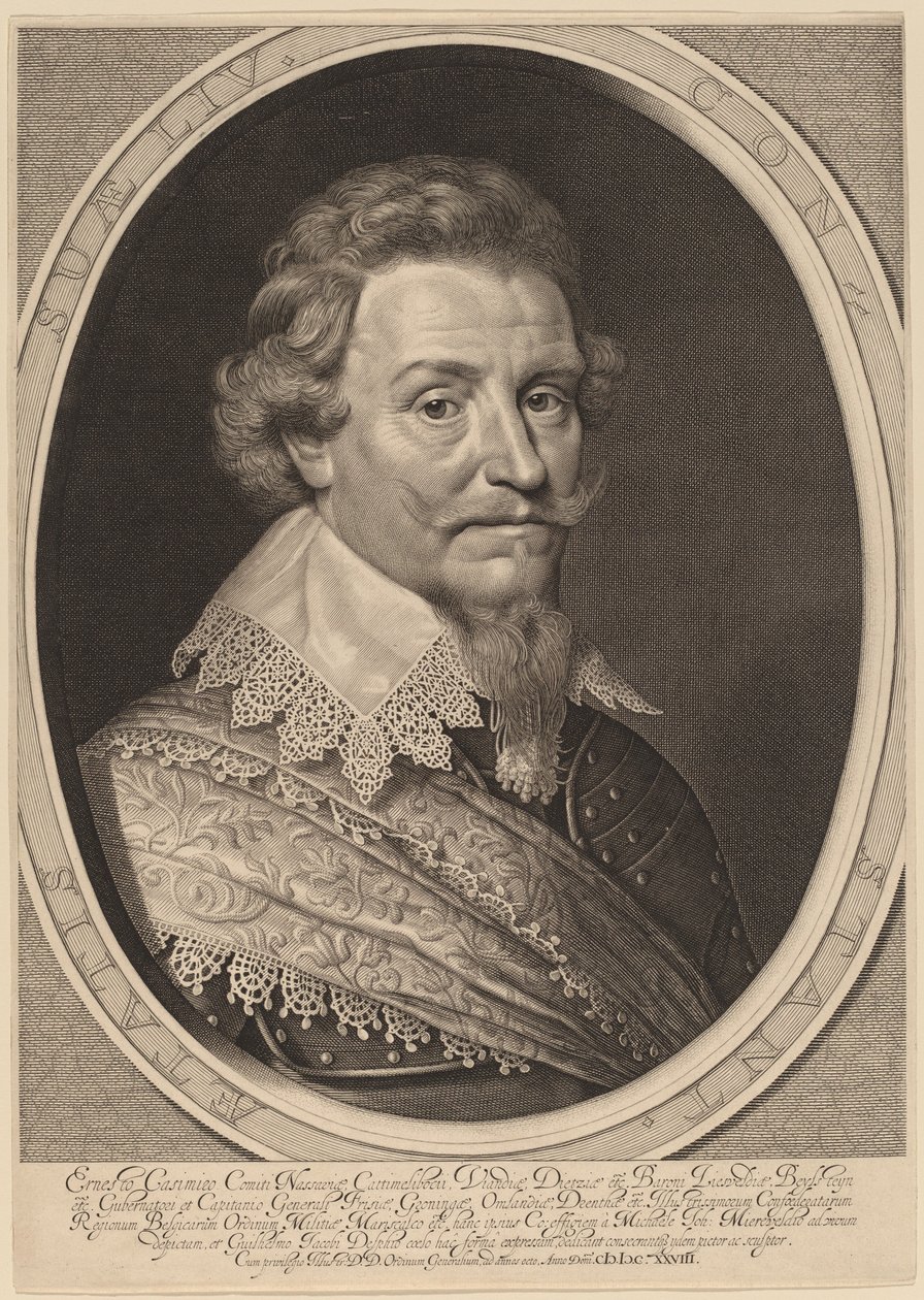 Ernest Casimir, greve af Nassau-Dietz af Willem Jacobsz Delff after Michiel van Miereveld