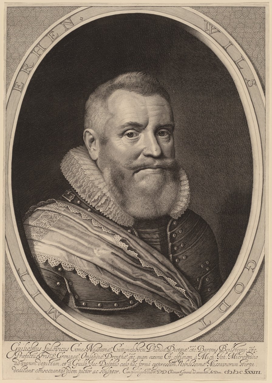 William Louis, greve af Nassau-Beilstein af Willem Jacobsz Delff after Michiel van Miereveld