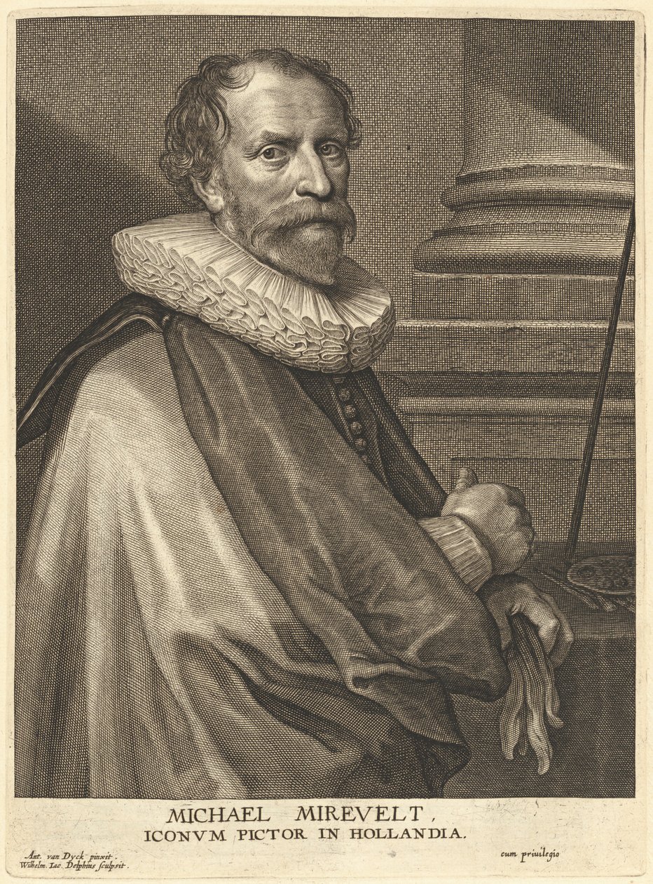 Michel Miereveld af Willem Jacobsz Delff after Sir Anthony van Dyck