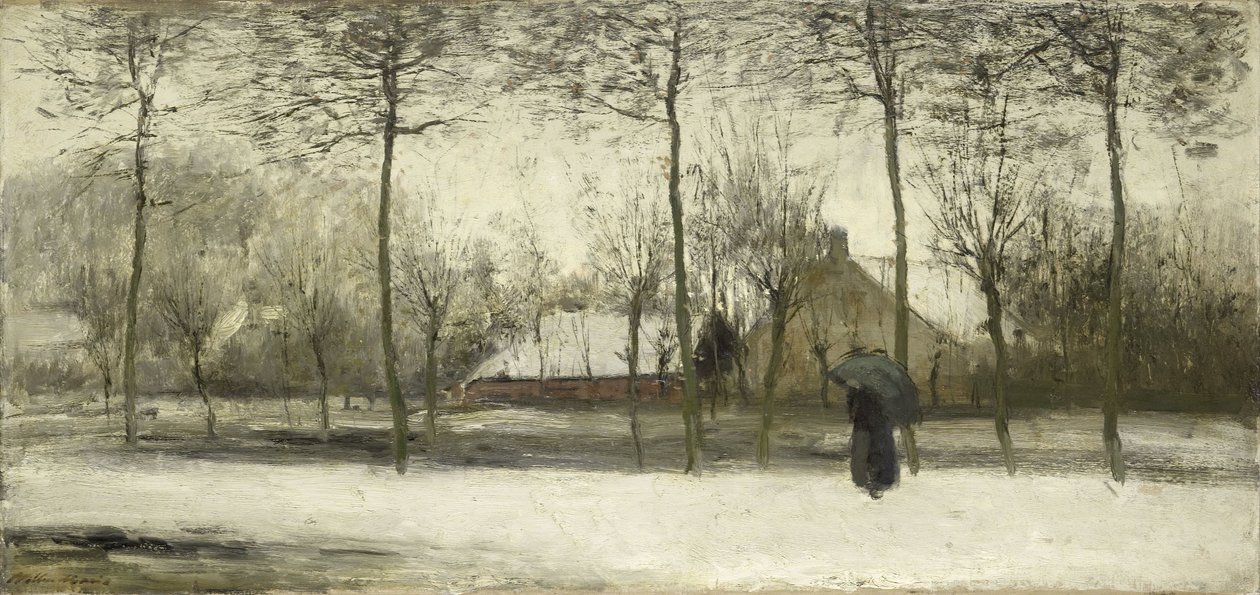 vinterlandskab af Willem Maris