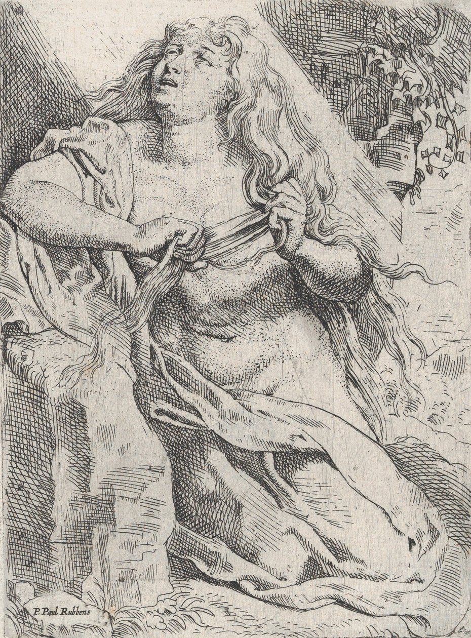 Maria Magdalena i ørkenen, ca. 1613-14. af Willem Pietersz. Buytewech